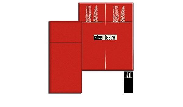 TASCA PORTAPOSATE COLOR PLUS 40X32 COLOR ROSSO CF=50PZ