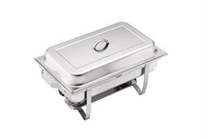 CHAFING DISH RETTANGOLARE CON COPERCHIO CM.58,5X35X32H