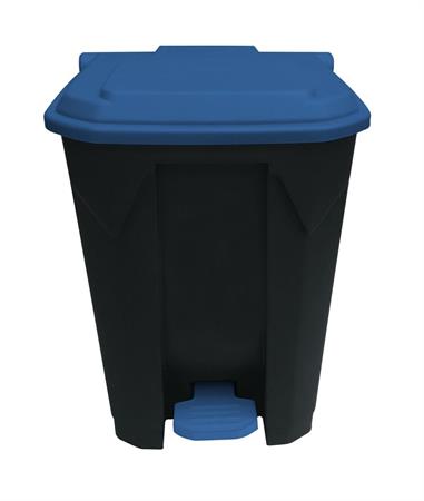 PATTUMIERA A PEDALE 50LT PLASTICA C/COP BLU STIL