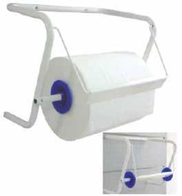 DISPENSER BOBINA CARTA A PARETE BIANCO 42X25XH34CM