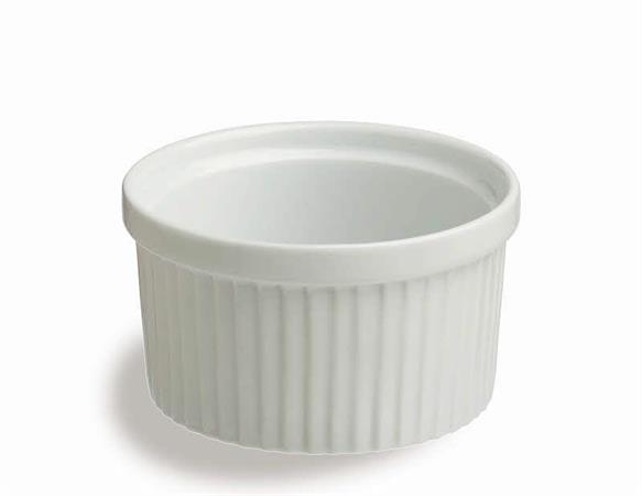 RAMEQUIN COSTOLATO 12CM PL-COOK BIANCO