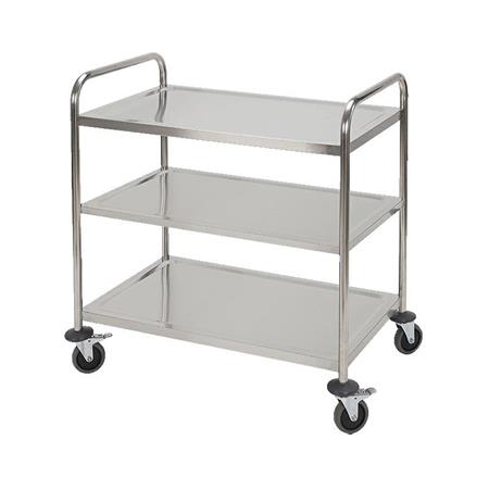 CARRELLO PORTAVIVANDE A TRE RIPIANI PIATTI CM 86X54X94