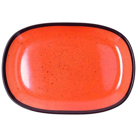 VASSOIO OVALE CM.32X22 SHOW PLA ARANCIO