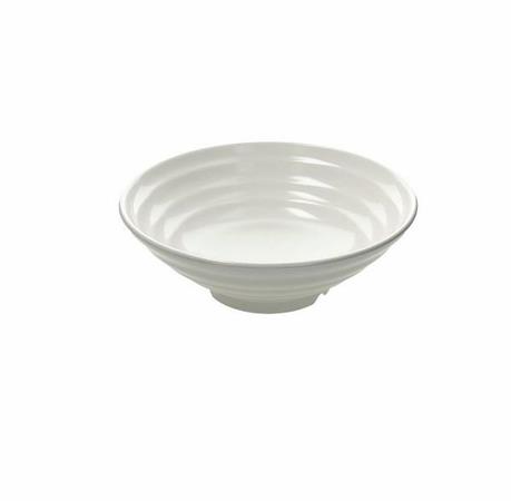 BOWL CON PIEDE CM.29X10H SHOW PLA BIANCO