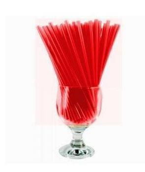 CANNUCCE DRITTE 16CM/7MM ROSSO CF=1000PZ