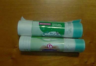 BUSTE ROTOLI N.U. BIODEGRADABILI COMPOSTABILI 70X110 RT=10PZ