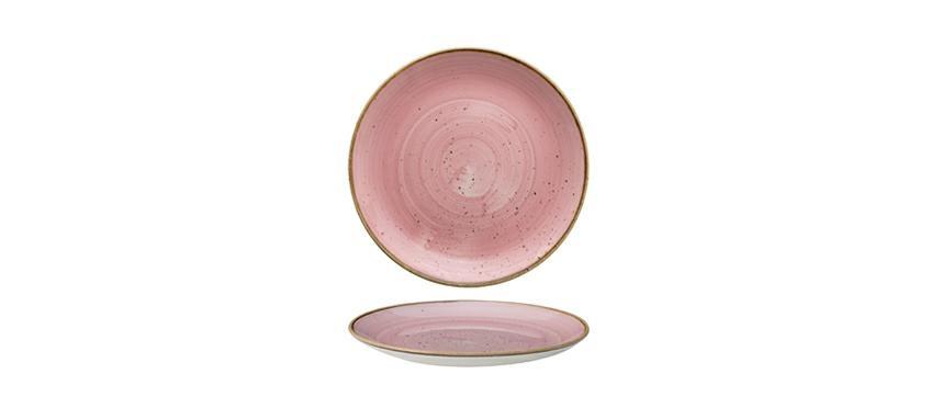 PIATTO PIANO 21,7CM STONECAST ROSA CHURCHILL