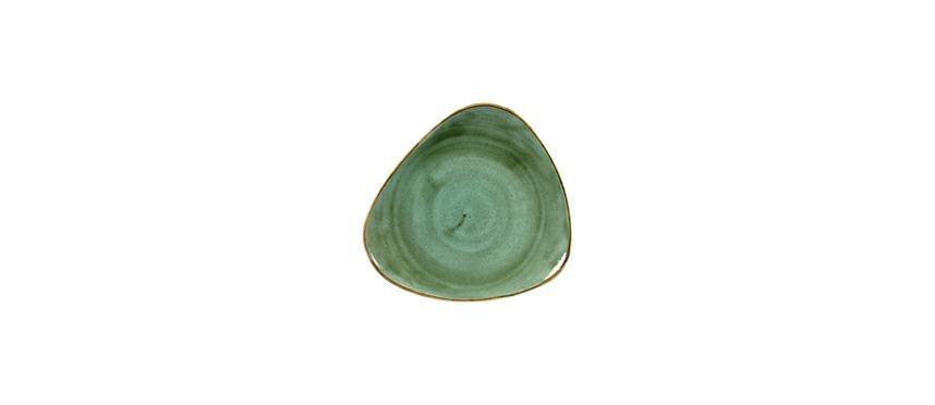 PIATTO PIANO TRIANGOLARE 22,9CM VERDE STONECAST CHURCHILL