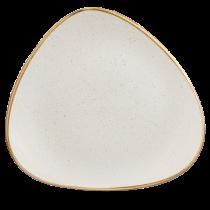 PIATTO PIANO TRIANGOLARE 31CM STONECAST BIANCO CHURCHILL