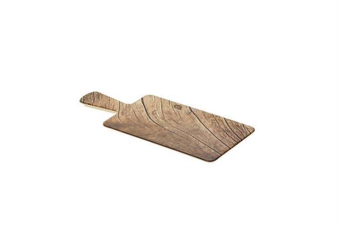 TAGLIERE RETT.WOOD CM.37X14X1,5H MELAMINA EFF.LEGNO