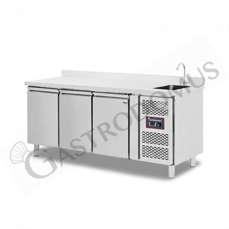 TAVOLO REFRIGERATO MID GN 1/1 3PORTE C/LAVELLO E ALZATINA