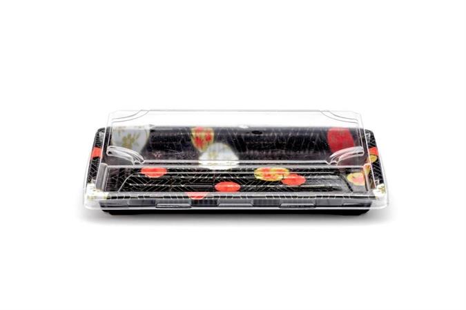 SUSHIBOX COMBY NERO PET/PET 16GR F+COP CF=100PZ