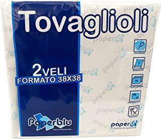 TOVAGLIOLO 38X38 2V BIANCO PAPERBLU CF=50PZ