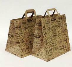 SHOPPER FOOD 27+16X29CM AVANA MANICO PIATTO ARTV15FH CF=25PZ