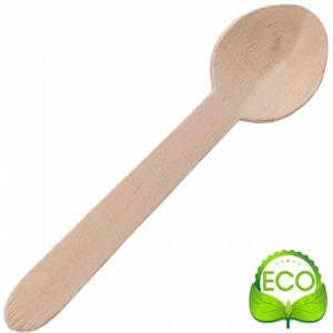 CUCCHIAIO IN LEGNO 16CM ECOFRIENDLY CF=100PZ