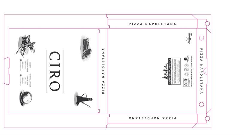 SCATOLA PIZZA 33X33 PIZZA CIRO'