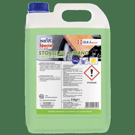 DETERGENTE STOVIGLIE A MANO LIMONE NOVA 5KG