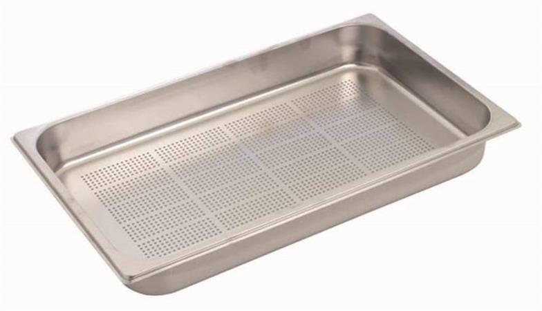 BACINELLA GN 1/1 H65 FORATA ACCIAIO INOX