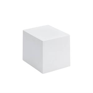 CUBO LISCIO 8.5X7.5CM X 7.5H BIANCO