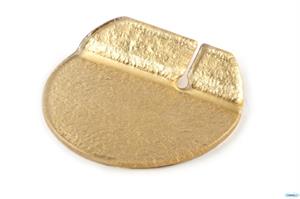 POGGIAPOSATE ROUND ORO FOGLIA 10CM