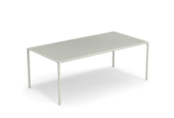 TAVOLO TERRAMARE 725 203X103CM BIANCO IN GRESS COD.9002