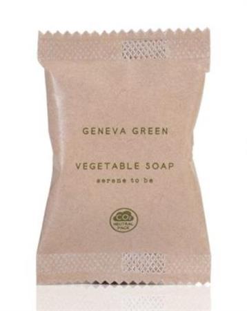 SAPONE VEGETALE FLOW-PACK 15GR GENEVA GREEN CT=300PZ