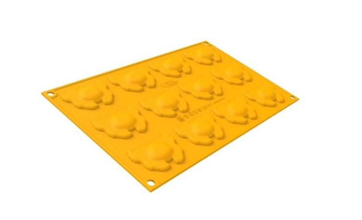 STAMPO GRANCHIO 6 SILICONE MOULD N°12  61X41CM ALTEZZA 8MM