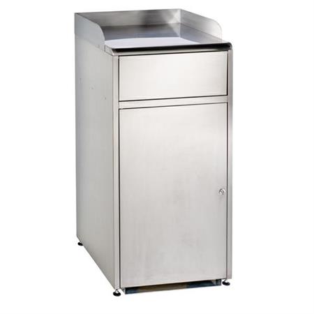 CONTENITORE CON SPORTELLO BASCULANTE INOX MEC