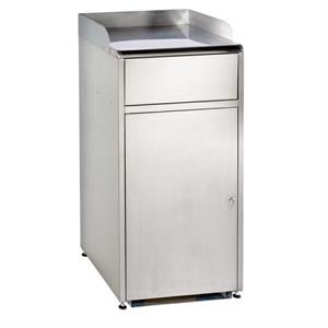 CONTENITORE CON SPORTELLO BASCULANTE INOX MEC