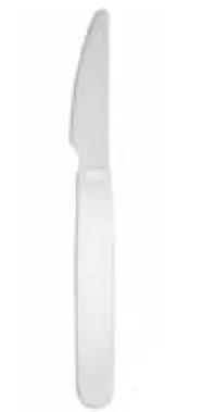 COLTELLO IN PP BIANCO 185ML