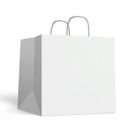 SHOPPER PASTICCERIA COL. BIANCO 26+18X26   CF=25PZ