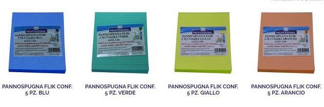 PANNOSPUGNA 200X180 FLIK VARI COLORI CF=5PZ