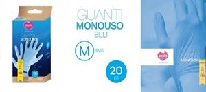 GUANTI MONOUSO BLU TG.M DEALO SIMILATEX S/POLVERE CF=100PZ