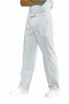 PANTALACCIO UNISEX C/ELASTICO BIANCO COTONE