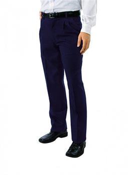 PANTALONE UOMO 2PINCES STRETCH FODERATO LANA BLU